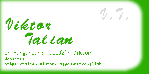 viktor talian business card